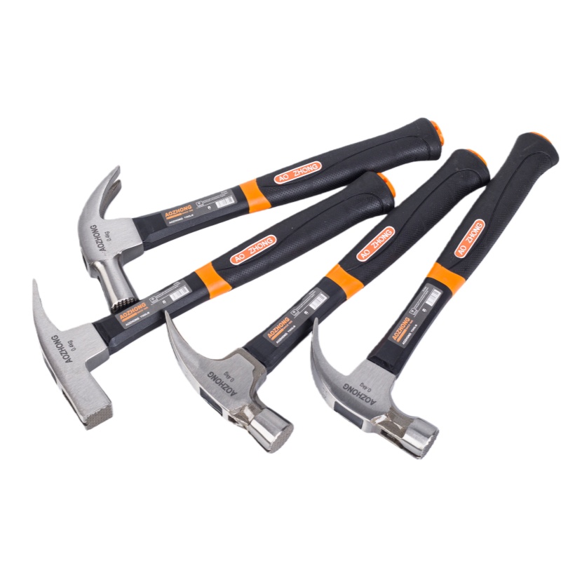 Black plastic handle claw hammer