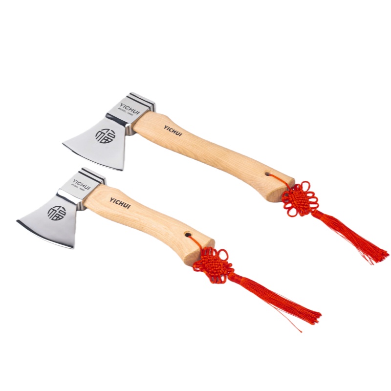 Walnut wood handle stainless steel axe